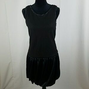 Theory Evelina Cone women M black dress sleeveless